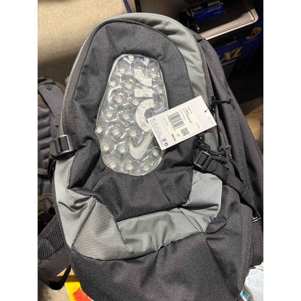 Nike Air Max Backpack DV6245-010 Black Gray Bubble Panel Padded Straps NWT